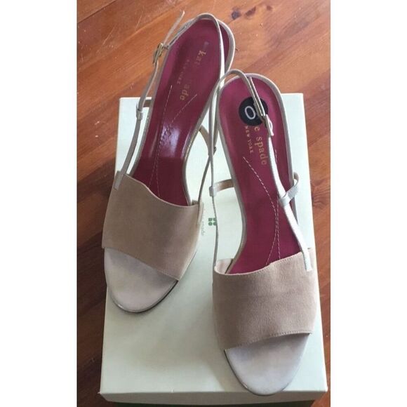 Kate Spade Hava Camel/Suede Size 10 Heels - Picture 1 of 13
